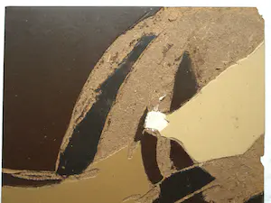 Fon Klement - 4 beschilderde hardboard platen, gebruikt als drukplaten voor de drukpers kopen? Bied vanaf 1!