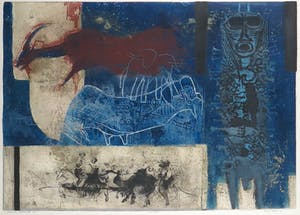 Ru van Rossem - Kleurenets, Afrikaans Dagboek IX - Ingelijst kopen? Bied vanaf 70!