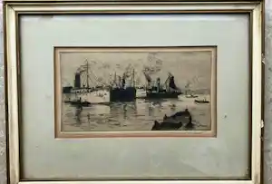 Hendrik de Laat - Havenzicht Rotterdam vendu pour 50€ !