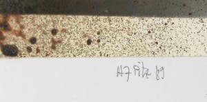 Niet of onleesbaar gesigneerd - Gemengde techniek op papier, Behälter mit (...) Wasser - Ingelijst kopen? Bied vanaf 1!