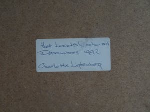 Charlotte Ligtenberg - Ingelijste blinddruk , Zonder titel – Loodskado 1992 kopen? Bied vanaf 1!