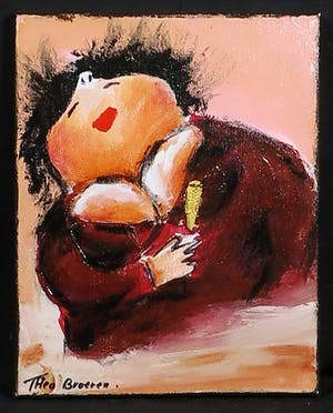 Theo Broeren - Acryl op Doek, Zonder titel kopen? Bied vanaf 1!