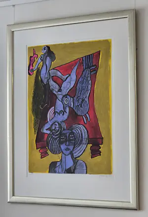 Corneille - Le lit Rouge - Gesigneerd - 1998 kopen? Bied vanaf 620!