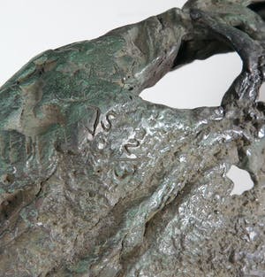 Jan Steen (II) - Brons op plaat van graniet, De schilddrager kopen? Bied vanaf 800!