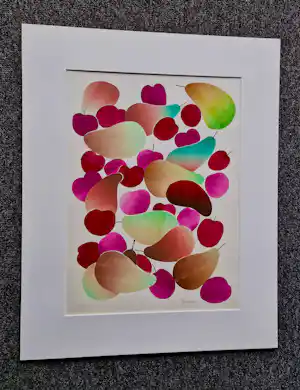 Frans de Jong - Oprichter "het Drukhuis" - grote sjabloondruk "Fruit" zeer kleine oplage!! verkauft für € 40!