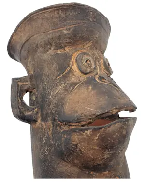 Harm Kamerlingh Onnes - Handgemodelleerd aardewerk sculptuur van een aap - 1963 kopen? Bied vanaf 595!