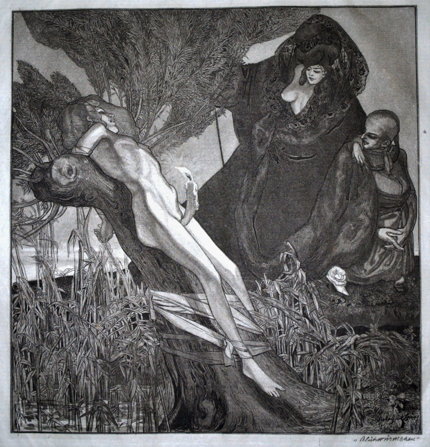 Franz von Bayros - gluhwurmchen - gravure verkocht voor € 1!