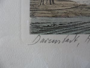 Niet of onleesbaar gesigneerd - Kleuren ets. Darmstad kopen? Bied vanaf 10!
