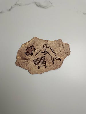 Banksy - Peckham Rock Wooden Postcard (2018) kopen? Bied vanaf 535!