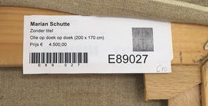 Marian Schutte - Olieverf op doek, Zonder titel (Zeer groot) kopen? Bied vanaf 1!