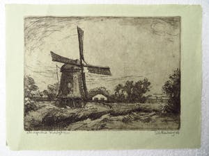 Jan Hollenberg - Koedijk - ets/aquatint kopen? Bied vanaf 10!