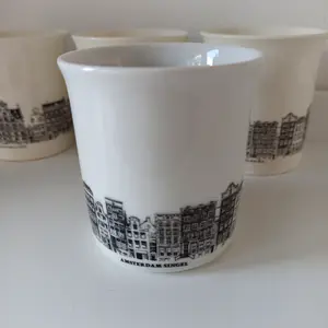 Villeroy en Boch - Amsterdamse grachten, 60s spaaractie van Nutroma, 4 kopjes kopen? Bied vanaf 1!