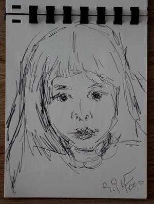 Gerard Fieret - Schetsboekje incl 8 tekeningen(4 handgesigneerd) - 1975 kopen? Bied vanaf 375!