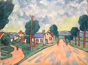 Jan Willem Versteeg - Margon ,,le chemin Creux et la route de Paris,, kopen? Bied vanaf 85!