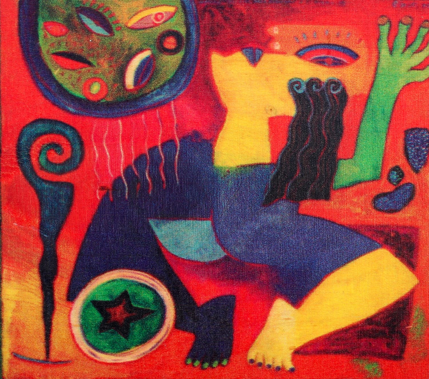 Clemens Briels - Zeefdruk op hout + gesigneerd boek - 2005 verkocht voor € 125!