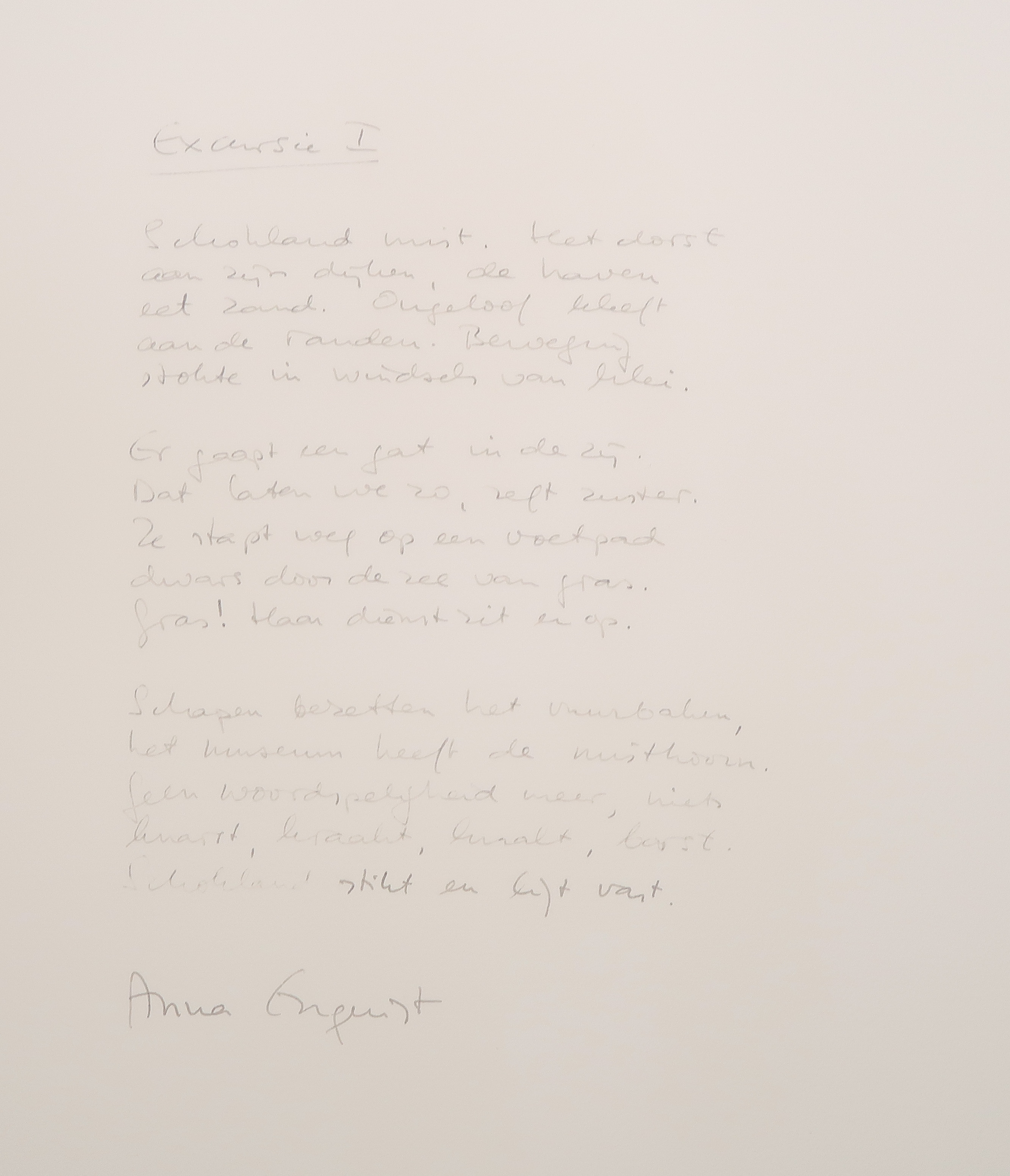 Cees Andriessen - Grafiek Nu & Poëzie - Houtsnede + Gedicht van Anna Enquist kopen? Bied vanaf 20!