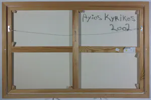 Henk Kuijpers - Acryl op doek, Ayios Kyprikos - Ingelijst kopen? Bied vanaf 100!