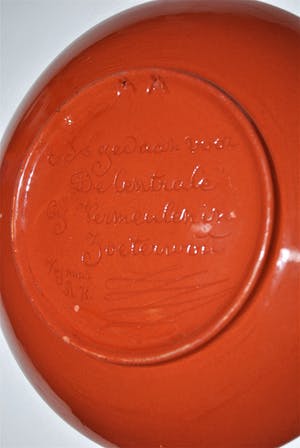 Dries Vermeulen - keramisch bord voor "De Centrale" 1954 kopen? Bied vanaf 1!