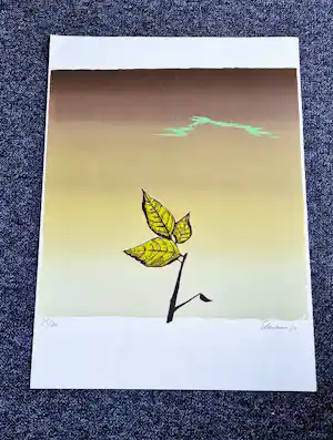 Wally Elenbaas - Mooie kleuren lithografie "onweer" - gelimiteerde oplage (80) - gesigneerd verkauft für € 137!