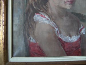 Paula Verberckmoes - Portret van jong meisje op stoel. kopen? Bied vanaf 35!