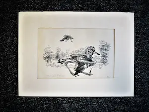 Peter Vos - Vrij zeldzame Litho met opdracht "voor Cor (omdat hij dat wou)" 1973 kopen? Bied vanaf 43!