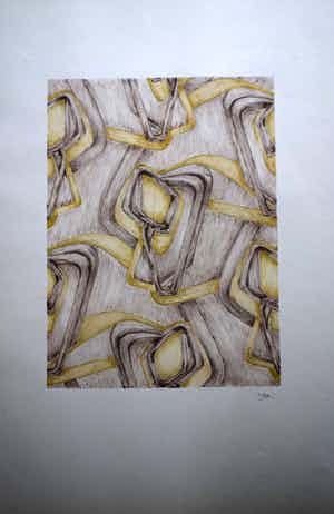 Ton Pape - Gouache 303 verkocht voor € 80!