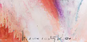 Helen Nieuwendijk - Gemengde techniek op papier, Abstracte compositie - Ingelijst kopen? Bied vanaf 80!