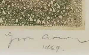 Arnold Gross - Ets en aquatint, Vijver - Ingelijst kopen? Bied vanaf 300!