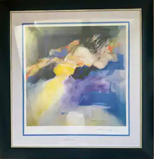 Christine Comyn - Groot werk gesigneerd met potlood liggende vrouw kaufen? Bieten Sie von 50!
