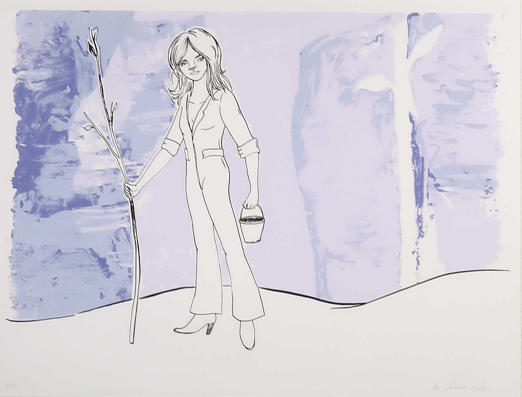 Yke Schotten - Zeefdruk, Pastorale - Ingelijst kopen? Bied vanaf 40!