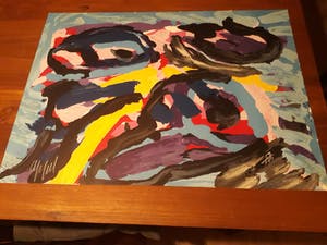 Karel Appel - 3 faces into clouds kopen? Bied vanaf 395!