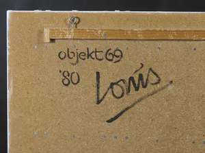 Godfried Lonis - Wandobject van hout met spiegels, Object 69 kopen? Bied vanaf 250!