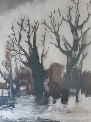 Roger Hebbelinck - Winterlandschap aan de Leie kopen? Bied vanaf 50!