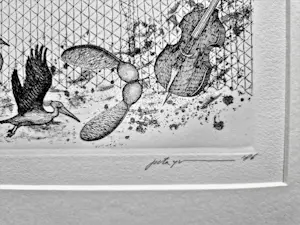 Peter Yvon de Vries - Groningse graficus - zeer kleine oplage (12/25) Ets "Inzicht" kopen? Bied vanaf 1!