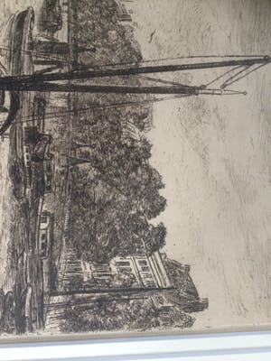 Louis Landre - Ets nr 1 Gezicht op Leuvenhaven Rotterdam kopen? Bied vanaf 95!