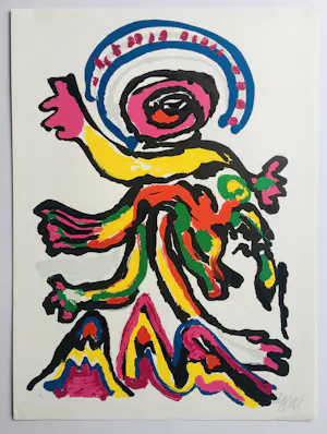 Karel Appel - Tantrika - kleurenlitho - gesigneerd. kaufen? Bieten Sie von 750!