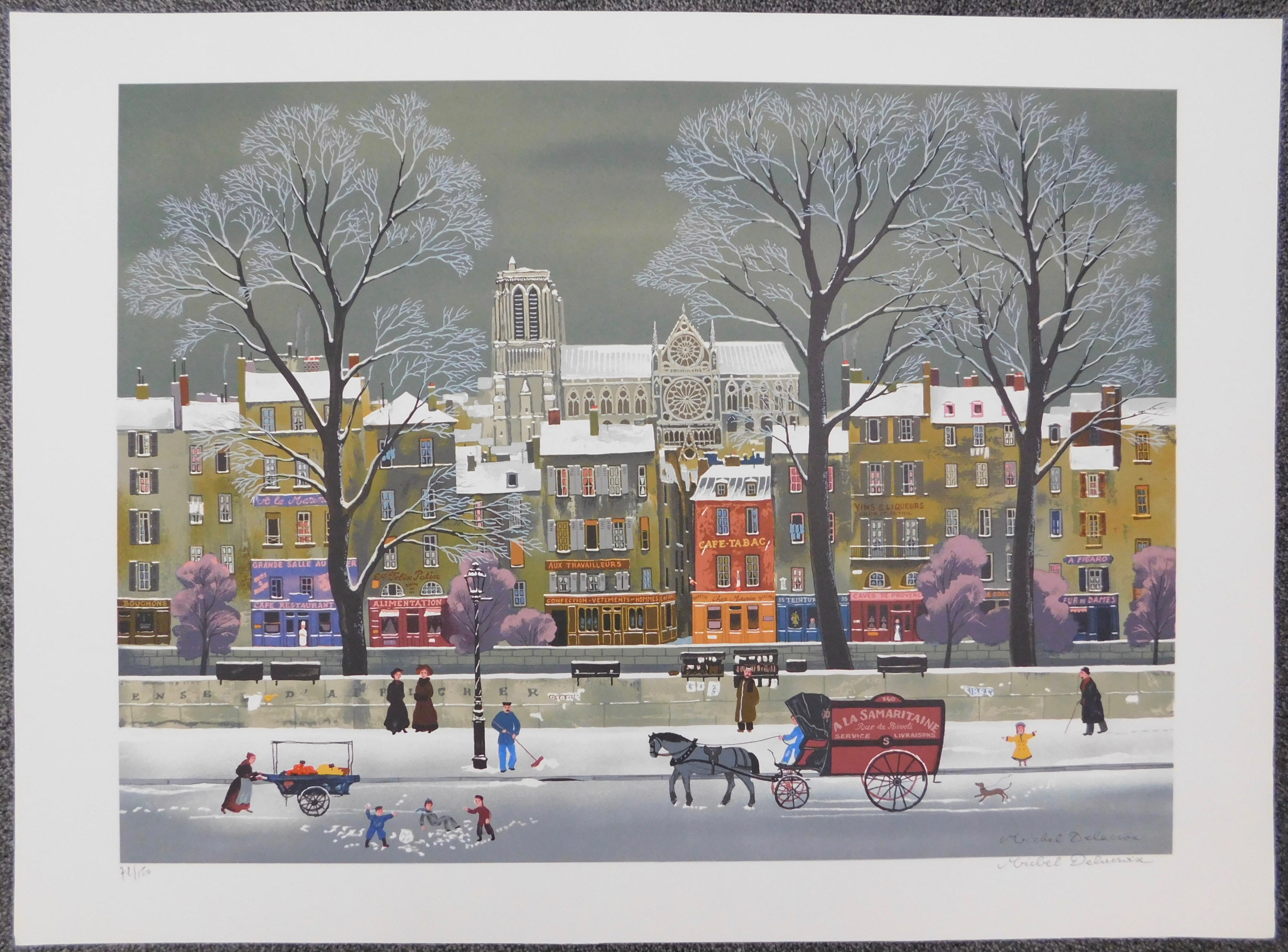 Michel Delacroix - La Neige sur la Seine kopen? Bied vanaf 80!