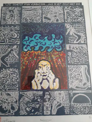 Frank Hulscher - Litho, Brainstorm. kopen? Bied vanaf 40!