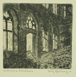 Wim Abeleven - 10 etsen Middelburg 17 mei 1940 kopen? Bied vanaf 75!