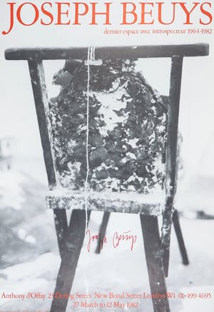 Joseph Beuys - Gesigneerd affiche, Tentoonsteling Anthony d'Offay kopen? Bied vanaf 1!