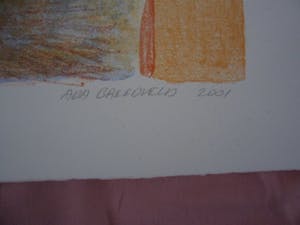 Ada Breedveld - Zeefdruk. Titel, "Violiste". kopen? Bied vanaf 50!