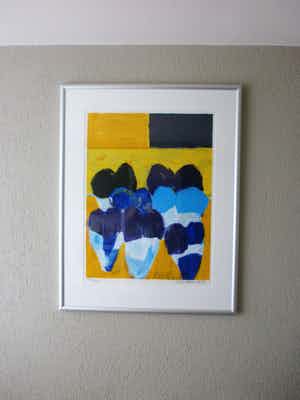 Jan Cremer - Zeefdruk, Tulpen - Ingelijst (Groot) verkocht voor € 149!