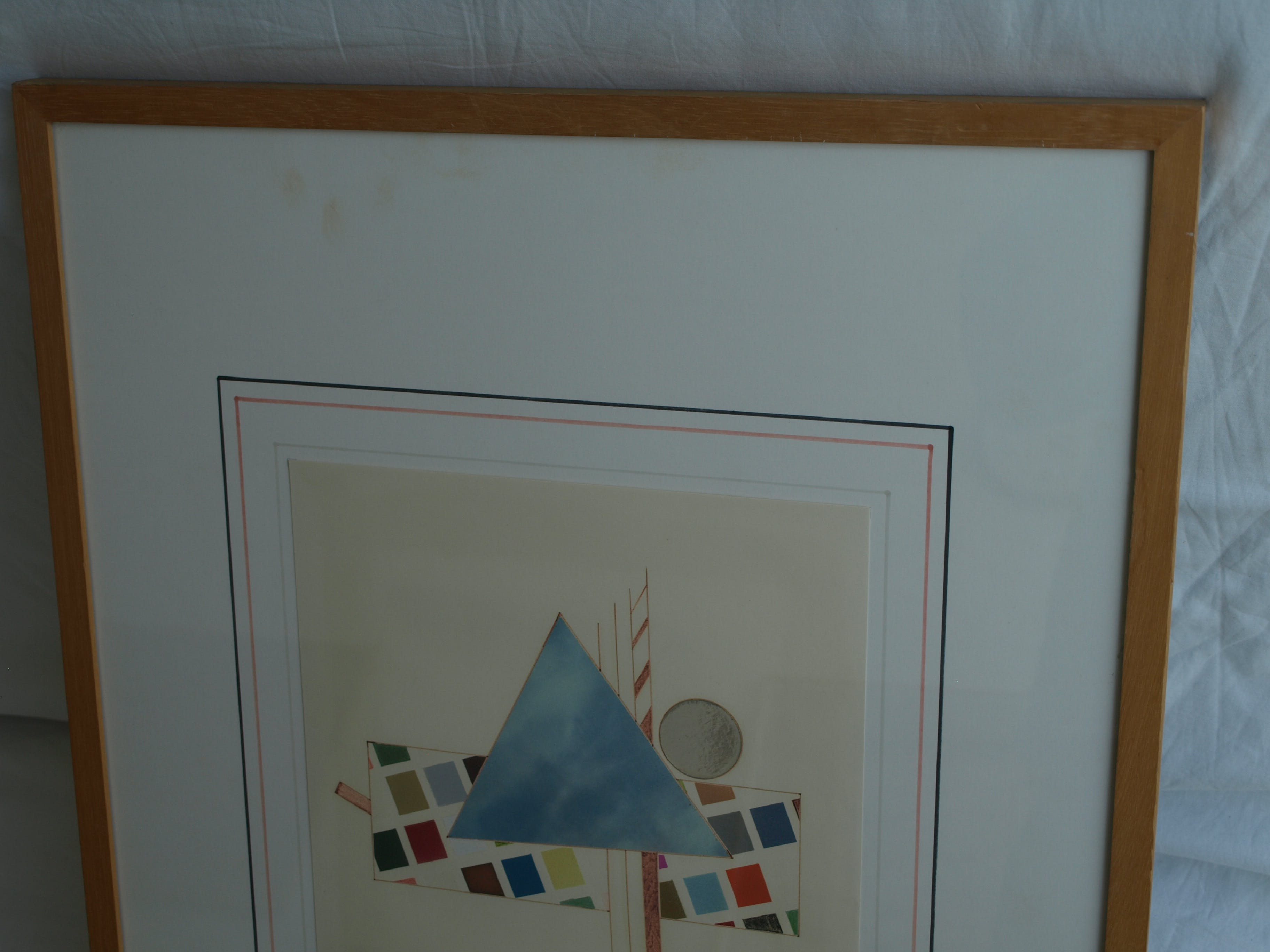 Niet of onleesbaar gesigneerd - Tekening , C – gesigneerd & ingelijst – 1980  kopen? Bied vanaf 1!