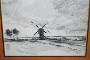 Arend Jan van Driesten - (leerling Th. de Bock) - Molens bij Leiden kopen? Bied vanaf 65!