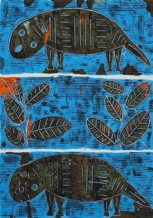 Ans van Dijk - Zeefdruk, Beast - Ingelijst kopen? Bied vanaf 20!