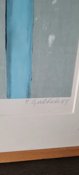 Klaas Gubbels - zwarte kan op blauwe tafel kopen? Bied vanaf 275!
