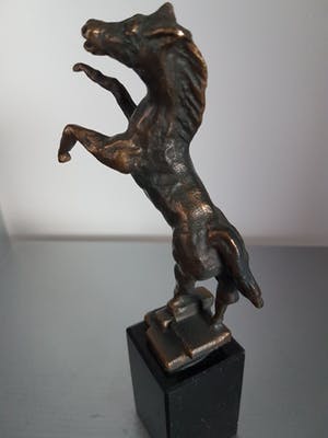 Ruurd Hallema - Bronzen beeld "Steigerend Paard" kopen? Bied vanaf 50!