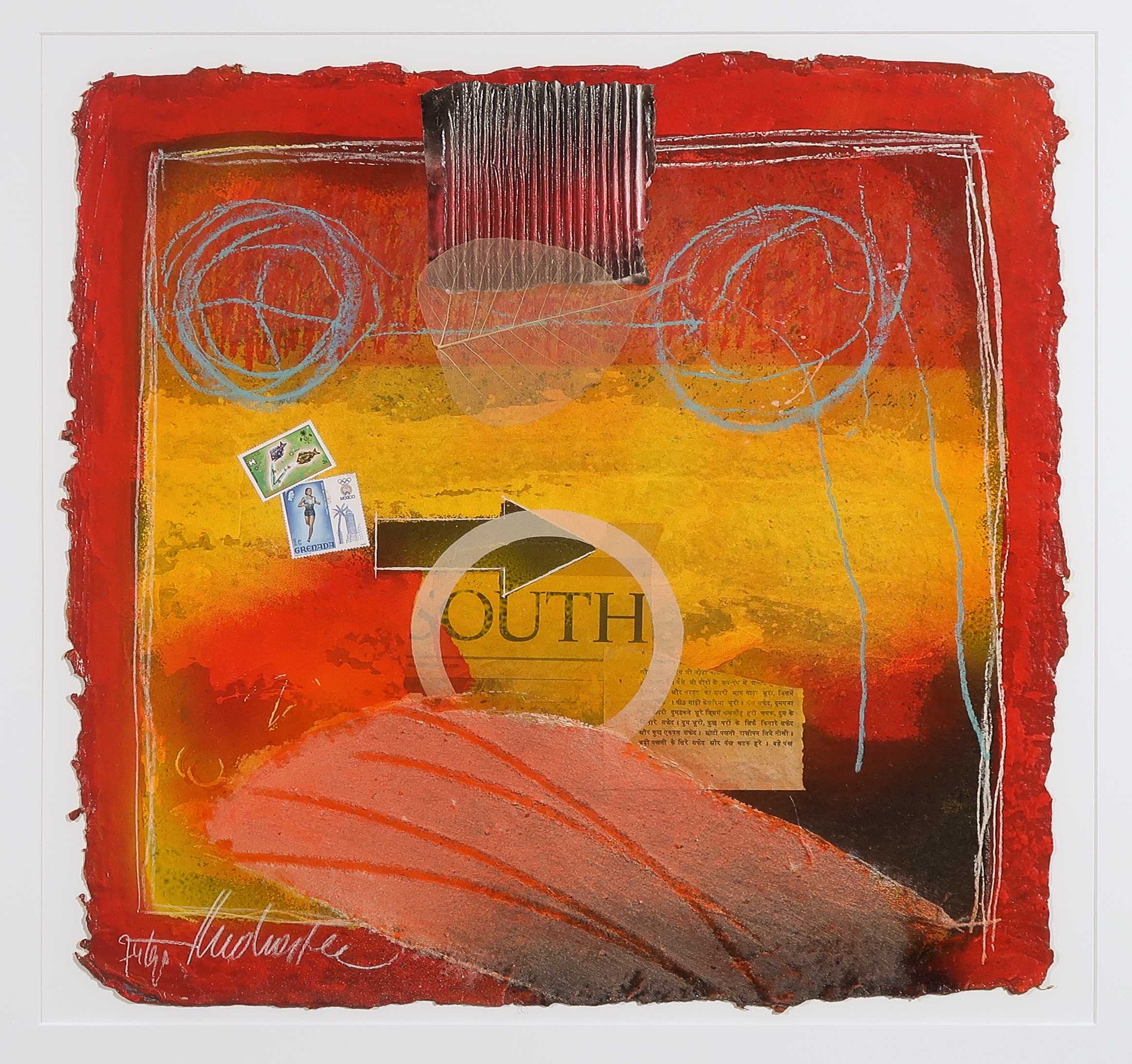Theo Koster - Zeefdruk en collage, Z.T. 9 - Ingelijst kopen? Bied vanaf 40!