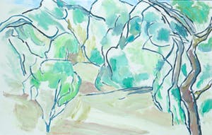 Paul Overhaus - Olieverf op doek, Zonder titel - Ingelijst kopen? Bied vanaf 70!