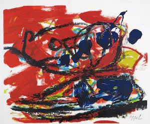 Karel Appel - Litho, Musique Barbare (inclusief boek en LP) kopen? Bied vanaf 1!